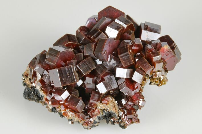 Deep Red Vanadinite Crystal Cluster - Huge Crystals! #178089